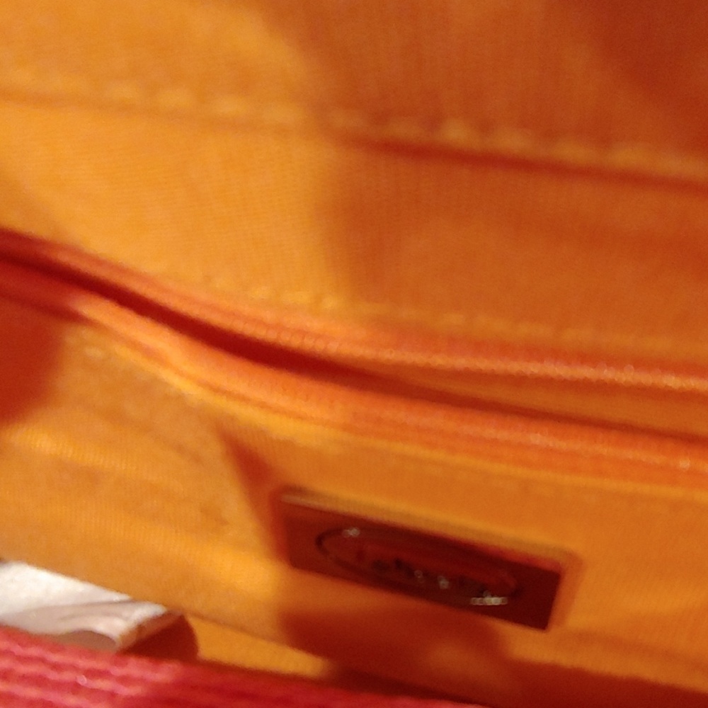 Talbots Pink shoulder bag w/silk tie - Picture 2 of 5